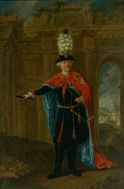 Frédéric le Grand vêtu du costume de l